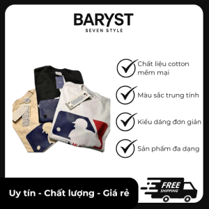 Áo Phông MLB Unisex - Thiết Kế Logo In Lớn Nổi Bật, Phong Cách Streetwear