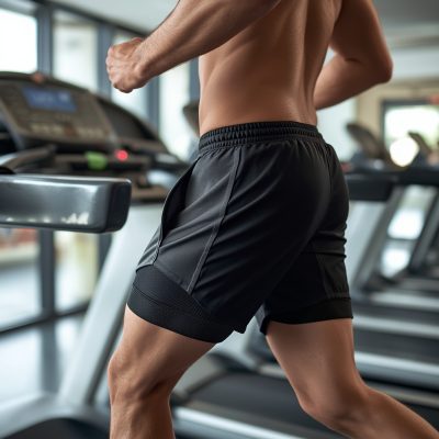 Ưu điểm quần short tập gym nam 2 lớp có túi