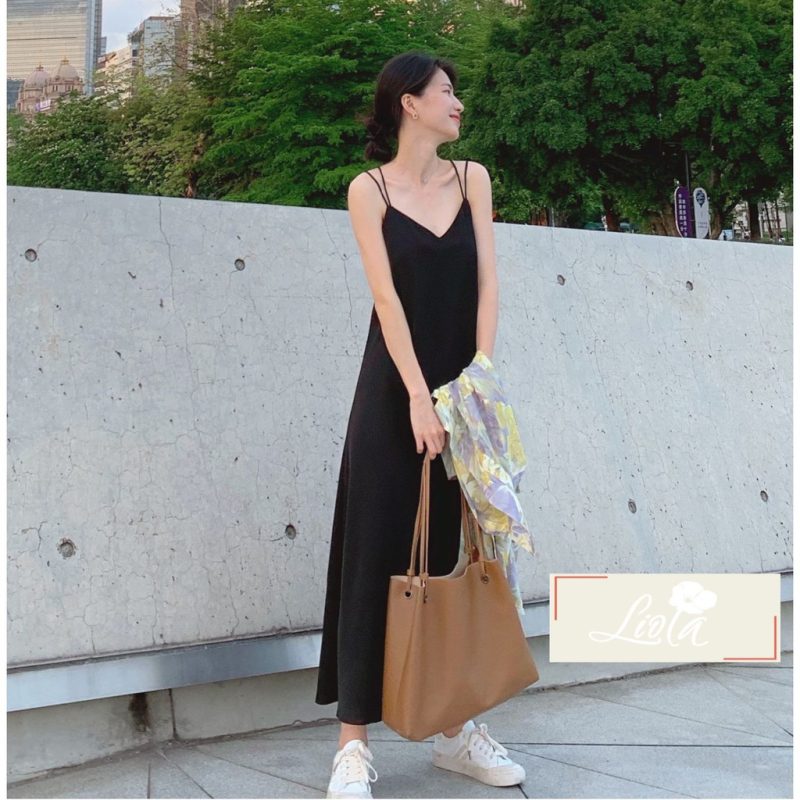 váy 2 dây suông dài baryst